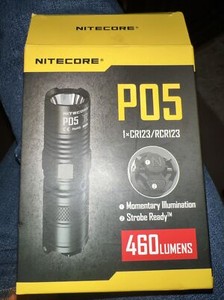 Nitecore P05 460 Lumen LED Self-Defense Flashlight with Instant Strobe