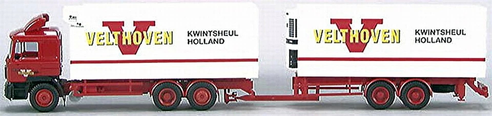 Man F90 Gesuko Tandem Rimorchio Velthoven Kwintsheul Holland 1:87 AWM 5561.1 - Immagine 1 di 1