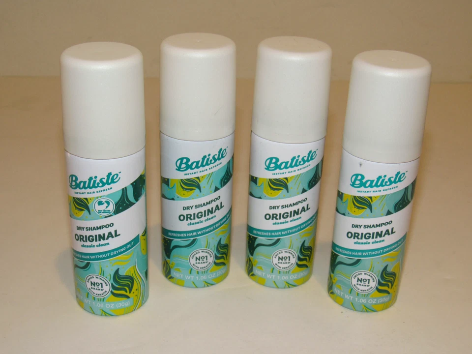 Batiste Dry Shampoo Original Classic Clean Mini Travel Size 1.06 oz 6 Pack Lot