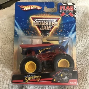 Hot Wheels Monster Jam Flag Series SUPERMAN #62/75, New Factory Sealed - Picture 1 of 6