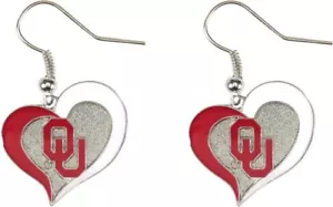 OKLAHOMA - LOGOTIPO DE CORAZÓN REMOLINO - PENDIENTES COLGANTES - TOTALMENTE NUEVOS CCP-ER-245-60 - Imagen 1 de 1