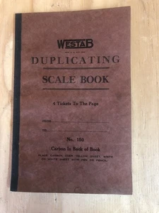 VINTAGE WESTAB DUPLIZIERENDES MASSSTABSBUCH MIT CARBON COBY IN TAKT SAUBER - Bild 1 von 5