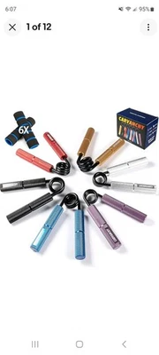 Entrenador de Fuerza de Agarre, Paquete de 6 Juego de Entrenador de Fuerza de Agarre (50-200LB), Mano Sin Deslizamiento Foto 1 de 4