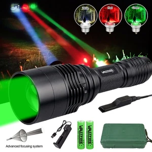 90000Lux Jagd LED Taschenlampe Rot Grün Weiß Licht Zoom Scope Mount DE - Bild 1 von 12