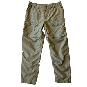 REI convertible cargo hiking pants shorts M Gray Straight leg Mens Ankle zippers - Picture 1 of 7