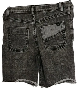 Art Class Shorts Boys Size 7 Distressed Super Stretch gray Denim raw hem - Picture 1 of 8