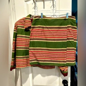 Vintage Gordon and James wrap skirt and matching jacket size large. Rare find. - Picture 1 of 10
