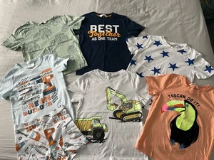 H&M Age 6-8 5 Short Sleev Tshirt 1 Pyjama Set Summer Bundle - Picture 1 of 12