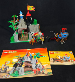 LEGO Castle: Dark Dragon's Den 6076 & Wolfpack Renegades 6038 with Instructions