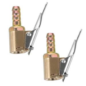 2 Pcs Locking Tire Inflator Nozzle Adapter Air Compressor Attachment - Picture 1 of 12