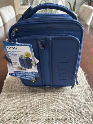 Juego de 2 loncheras expandibles Titan Arctic Zone contenedor de paredes de hielo azul Foto 1 de 4
