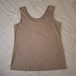 Chico's Damen Größe 1 Medium Taupe Beige Modern Mikrofaser Tanktop - Bild 1 von 8