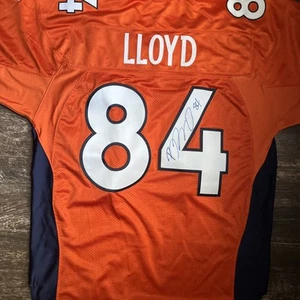 Brandon Lloyd #84 Denver Broncos Autograph Orange Jersey ( Not Authorized) - Picture 1 of 7