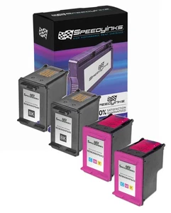 2PK Speedy 2Blk 2Color Ink Cartridge for HP 60 Photosmart c4700 c4780 c4680 - Picture 1 of 5