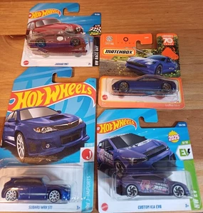 Hot Wheels & Matchbox Bundle 4x Cars: Subaru Jaguar Kia Karma- Brand New - Picture 1 of 5