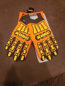 KONG Original Oil & Gas Safety Impact Gloves X-Large Orange NEW - Picture 1 of 4