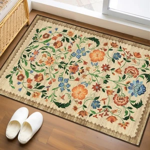 Floral Rug for Entryway 2x3 Rugs Machine Washable Boho Small Area Rug Non-Sli... - Bild 1 von 8