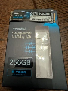 Silicon Power 256GB Nvme M.2 Pcie Gen3X4 2280 SSD (SP256GBP34A60M28) - Picture 1 of 2