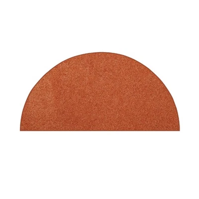 Solid Color Area Rugs Orange - 30'' x 60'' Half Round, Indoor, Stain & Fade R... - Image 1 of 4