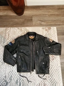 Vintage Harley Davidson An American Legend Leather Jacket Rare Jacket - Picture 1 of 13