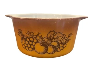 Pyrex Old Orchard 1 Quart Auflaufform 473 ohne Deckel Vintage 1 Quart Quart - Bild 1 von 10
