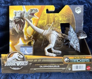 Jurassic World Strike Attack Combat Extreme Dino Trackers Dilophosaurus NUOVO - Foto 1 di 3