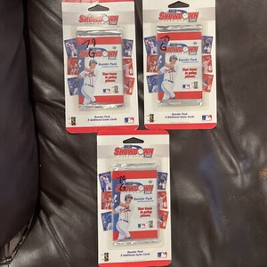 3x MLB Showdown 2000 Trading Card Game 1st edition Booster Pack Factory Sealed