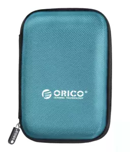 ORICO Hard Drive Case 2.5 in External Drive Storage Carrying Bag Waterproof Blue - Picture 1 of 8
