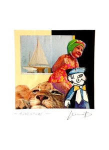 COLLAGE moderno, firmato e titolato "AVVENTURE" - Foto 1 di 1