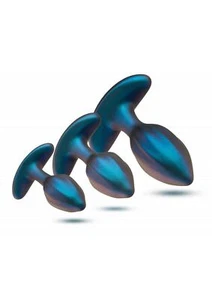 Anal Adventures Matrix Cosmos Plug Kit Silicone Anal Plug Set - Lunar - Picture 1 of 5