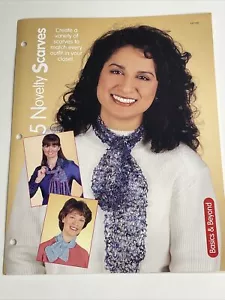 Scarf 5 Novelty Designs Knitting Pattern House of White Birches - Picture 1 of 10