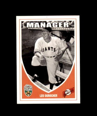 2002 Topps Super Teams New York Giants Baseball Card #1 Leo Durocher - Image 1 of 2