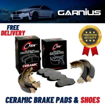 Premium Front Brake Disc Pads Rear Drum Shoes For Suzuki Aerio 2002-2005 - Image 1 of 3