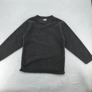L.L. BEAN LIGHTWEIGHT FLEECE Pullover SWEATSHIRT DARK GREY Fits Like Small - Picture 1 of 6