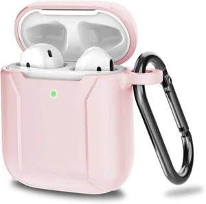 Silicone Case for AirPods 1/ AirPods 2 Shockproof Protective Cover with Keychain - Picture 1 of 9