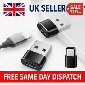 USB 3.1 Type C Female to USB A Male Adapter Converter Charger Connector Plug - Picture 1 of 6