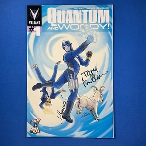 Quantum and Woody #1 CBLDF variante exclusiva firmada Valiant Entertainment 2013 - Imagen 1 de 4