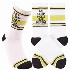 Primitives By Kathy Eat Sleep Pickleball Socks - Picture 1 of 1