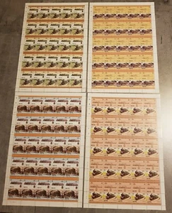 NEVIS LEADER OF THE WORLD LOKOMOTIVEN 8 VOLLE BLÄTTER PERFORED POSTFRISCH  - Bild 1 von 3