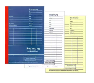 5 / 10 invoice block delivery note DIN A5 sheet invoice form receipt block - Picture 1 of 3