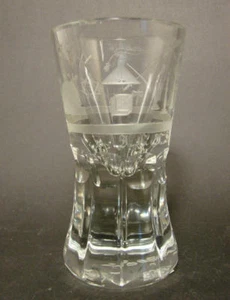 Masonica / Muro - Cañón masónico de vidrio de tronco, hacia 1900.  - Imagen 1 de 5