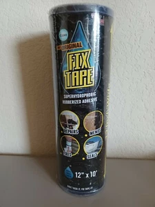 FIX TAPE WHITE 12" X 10' STRONG WATERPROOF REPAIR TAPE TFSWHTR1210 - Picture 1 of 4