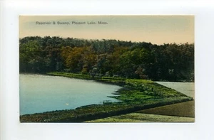 Harwich MA Mass antike Postkarte Pleasant Lake Reservoir, Sumpf - Bild 1 von 2
