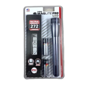Mini Maglite Pro LED Gris SP2P09H 2 Celdas AA Linterna con Funda 272 Lúmenes - Imagen 1 de 4