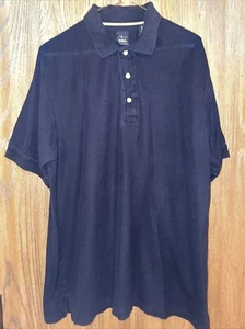 Page & Tuttle Polo Shirt Cotton Button Collared Short Sleeve (Size Large) Black - Picture 1 of 9