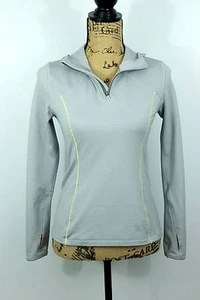 Womens MOUNTAIN HARDWEAR XS Zip Neck Pullover Fitted Lightweight Mid Layer EUC - Picture 1 of 9