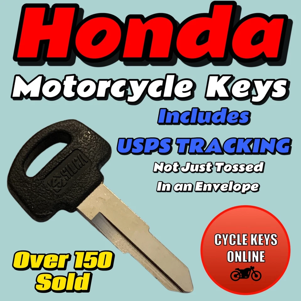 Honda Motorcycle ATV Pioneer key Cut to Code keys codes C00-C49, D00-D99 - Image 1 of 1