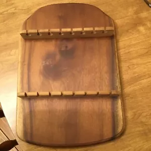 Myrtlewood Mystique Galleries-Oregon - SPOON RACK - Holds 16 Spoons - Hand Made - Picture 1 of 7