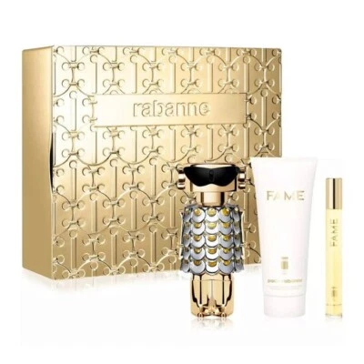 Juego de regalo de 3 piezas de fragancia para mujer Fame by Paco Rabbane Foto 1 de 3
