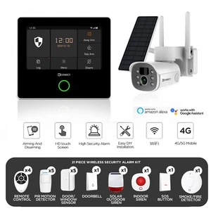 Alarma inalámbrica de seguridad para el hogar 4G WiFi marcación automática inteligente ladrón intruso sistema contra incendios - Imagen 1 de 24